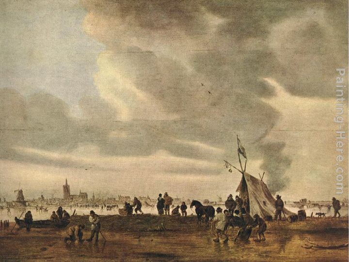 View of The Hague in Winter painting - Jan van Goyen View of The Hague in Winter art painting